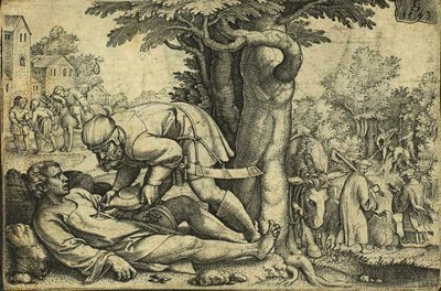 Der barmherzige Samariter von Georg Pencz